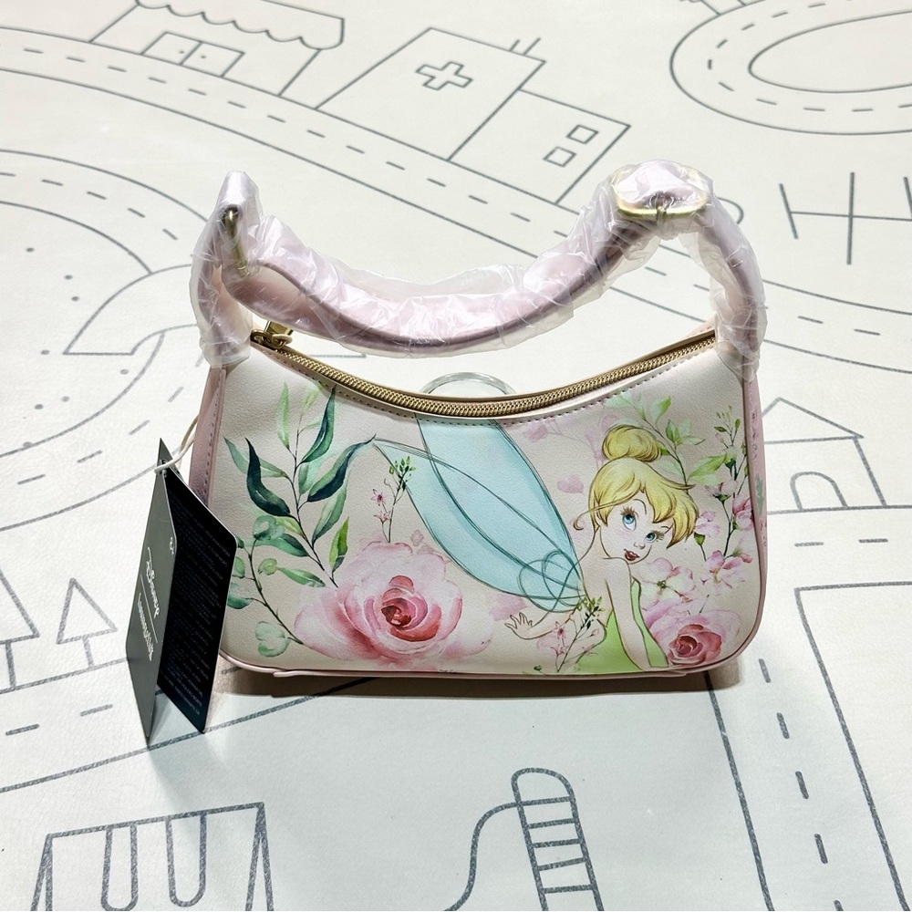 Loungefly Disney Tinker Bell Flora Baguette - Picture 5 of 9